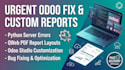 fix odoo bug fix customize odoo studio pdf report and python server error
