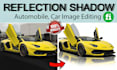 do car image editing, automotive car background replace with shadow