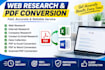 provide accurate data entry, web research and virtual assistant services with 2