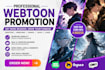 promote your webcomic, webtoon promotion, tapas, manga, comic