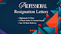 write a polite and professional resignation letter