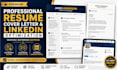 professionally rewrite your resume and linkedin profile