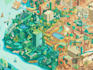 make fantasy map illustration for , novels and games