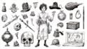create pen and ink illustrations for books