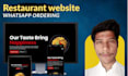 build a restaurant website with whatsapp ordering