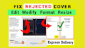 fix modify resize, edit, design book cover, ebook cover, amazon KDP cover