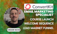 setup convertkit kit welcome sequence lead magnet funnel course launch