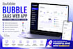 create bubble saas web app and figma to bubble saas responsive bubble  website