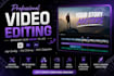 do professional video editing with smooth transitions and effects