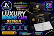 design a unique business card with qr code