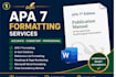 professionally format your apa 7 paper