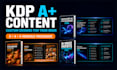 design amazon KDP a plus content for your book