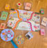 design a complete printable board game package for kids