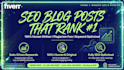 write SEO blog posts, articles and content that ranks