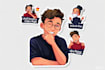 create telegram, whatsapp animated stickers, emojis gifs
