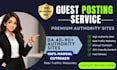 publish guest posts on high authority websites