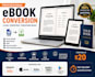 convert your book to epub for amazon kindle, apple books and other