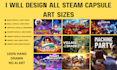 steam capsule art steam store page graphics steam capsule game cover art banner