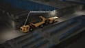 do underground mining equipment and heavy machinery construction 3d animation