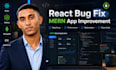 fix react bugs and improve existing mern applications