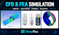 cfd simulation in ansys, openfoam, comsol and starccm