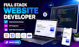 build custom website development as full stack PHP laravel web developer
