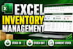 manage inventory records and stock in excel