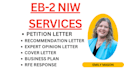 draft an eb2 niw recommendation letter for US immigration