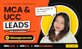 provide mca ucc leads and debt consolidation data