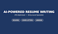 write an ats optimized entry level resume using ai