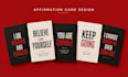 design custom affirmation cards and motivational cards