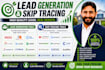 do b2b lead generation, skip tracing and real estate leads,