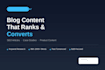 write SEO optimized saas blog posts and case studies