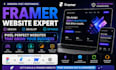 design and develop a responsive framer website figma design figma to framer seo