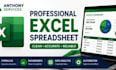 create a professional excel spreadsheet with formulas