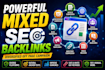build powerful diversified mixed off page SEO backlinks