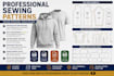 create digital clothing sewing patterns, and cad pattern grading in pdf and dxf