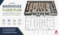 design warehouse floor plan, logistics facility layout and autocad cad drawing