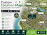 create custom location map, real estate map, property map, and business map