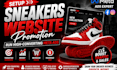 setup sneakers website promotion, boost website traffic and sales, meat ads