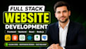 do full stack website development, front end development, backend development