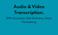 do professional audio and video transcription and data entry
