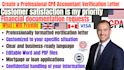 create a professional CPA accountant verification letter