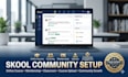 create online course, skool community setup, classroom, membership site