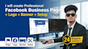 create custom facebook business page logo and banner design
