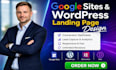 build google sites wordpress landing page design elementor pro and divi builder