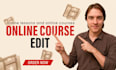 edit online course videos for e learning, webinar content, course creation