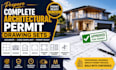 prepare complete architectural permit drawing sets