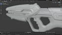 model, rig, and animate futuristic 3d guns for unreal engine and unity