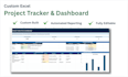 create an excel project management tracker for construction and engineering
